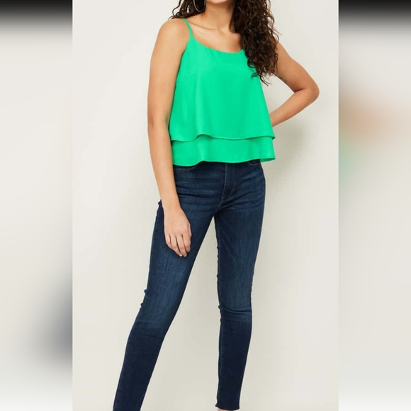 Ginger Solid Layered Spaghetti Top - Picture 4 of 13